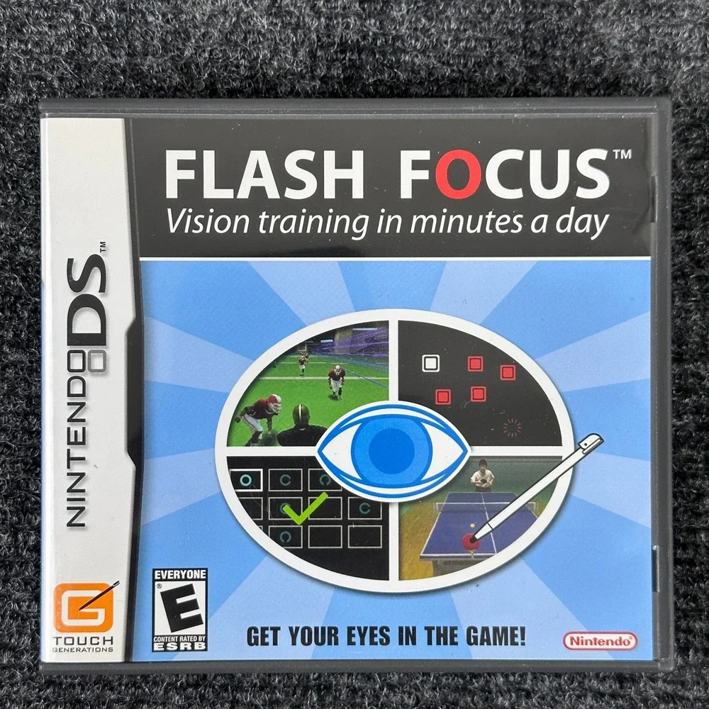 Flash Focus Vision Training in Minutes a Day‎ Nintendo DS CIB Complete